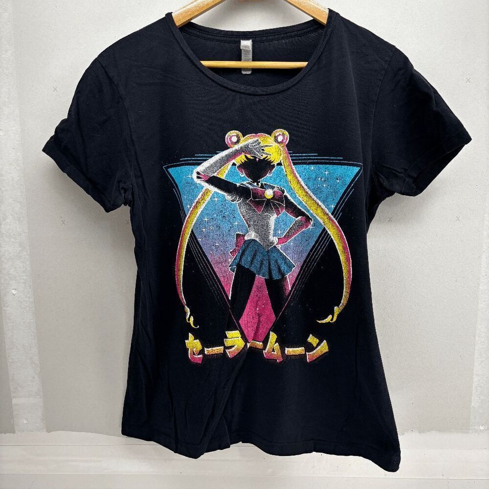 Sailor Moon Salute Anime Magna Shirt Mens Small on Gildan Tag Faded‎ Tag